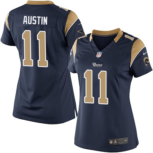 Women's Limited Tavon Austin Nike Jersey Navy Blue Home - #11 NFL Los Angeles Rams
